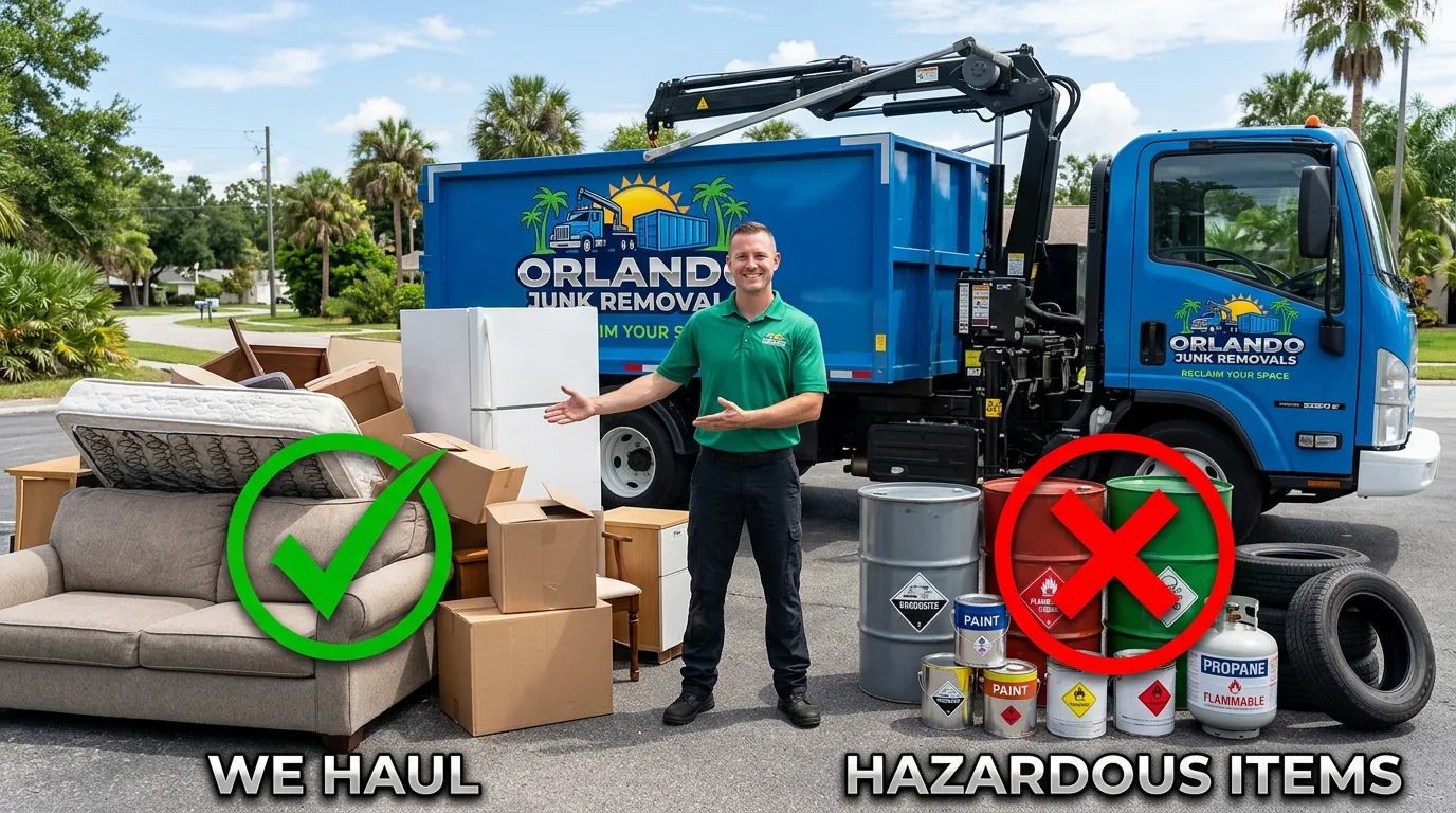 What Junk Haulers Can't Take in Florida (Hazardous List)